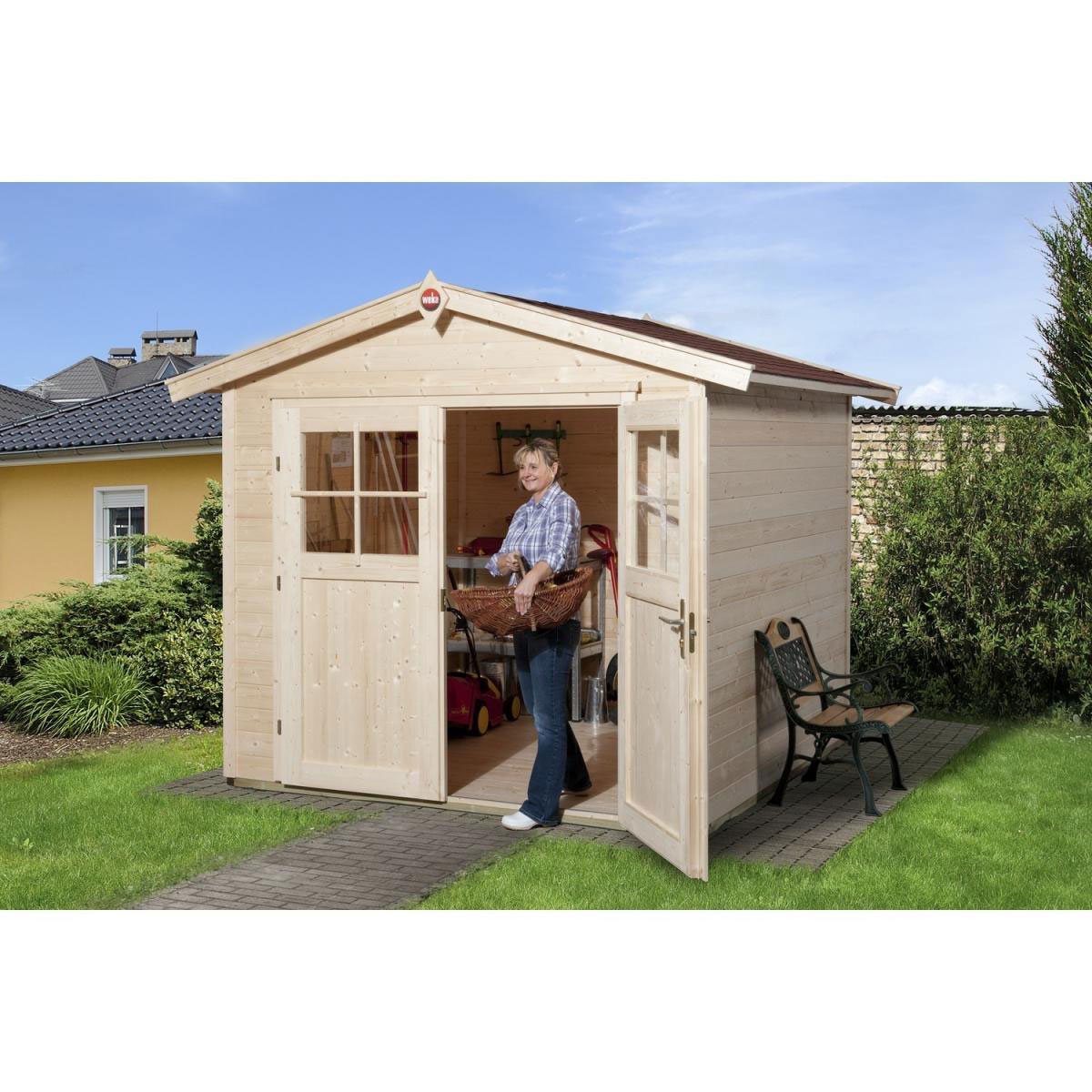 Weka Gartenhaus 224 235 x 239 x 227 cm braun Bild 2