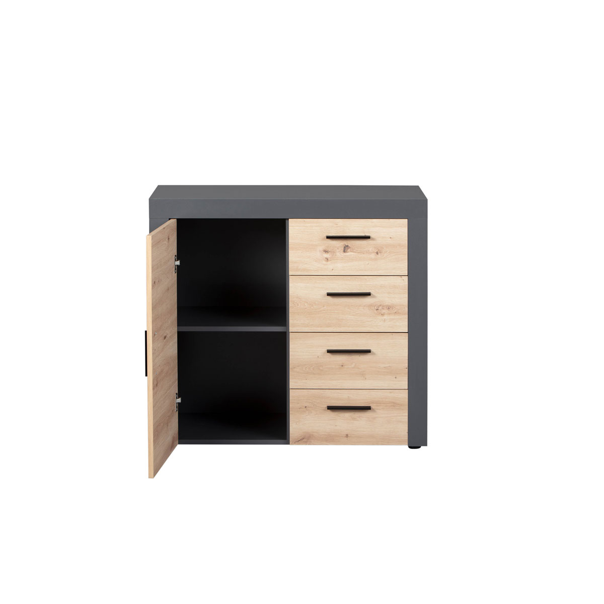 Inter Link Kommode „Corbeto 1T4S“, anthrazit Bild 3