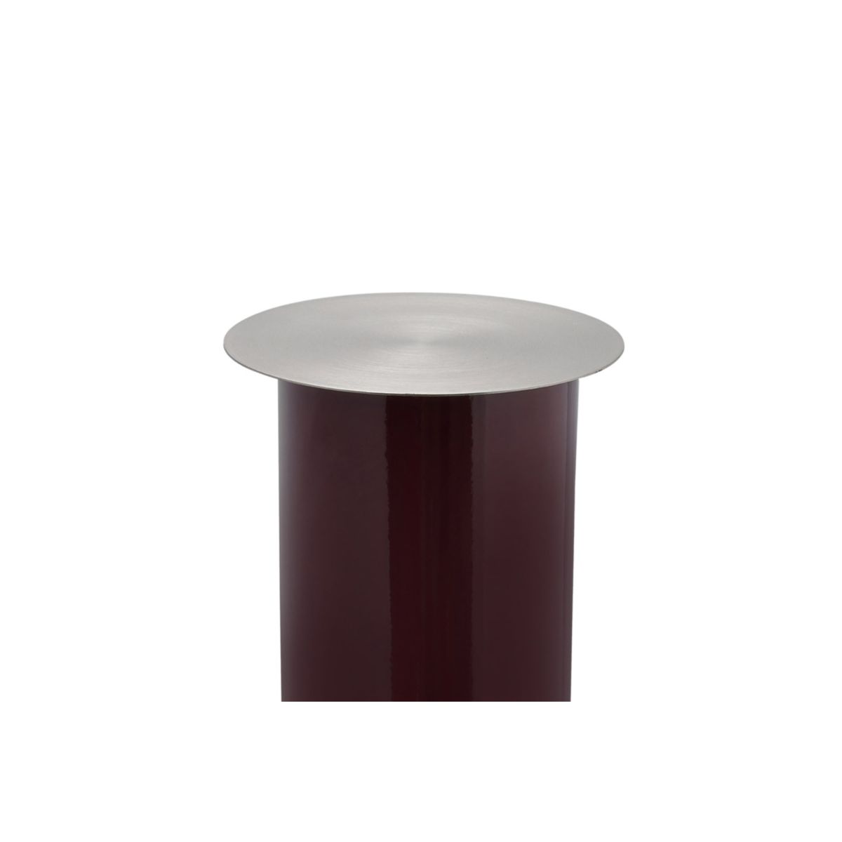 Bodenkerzenständer Art Deco 195 pflaume silber Bild 5