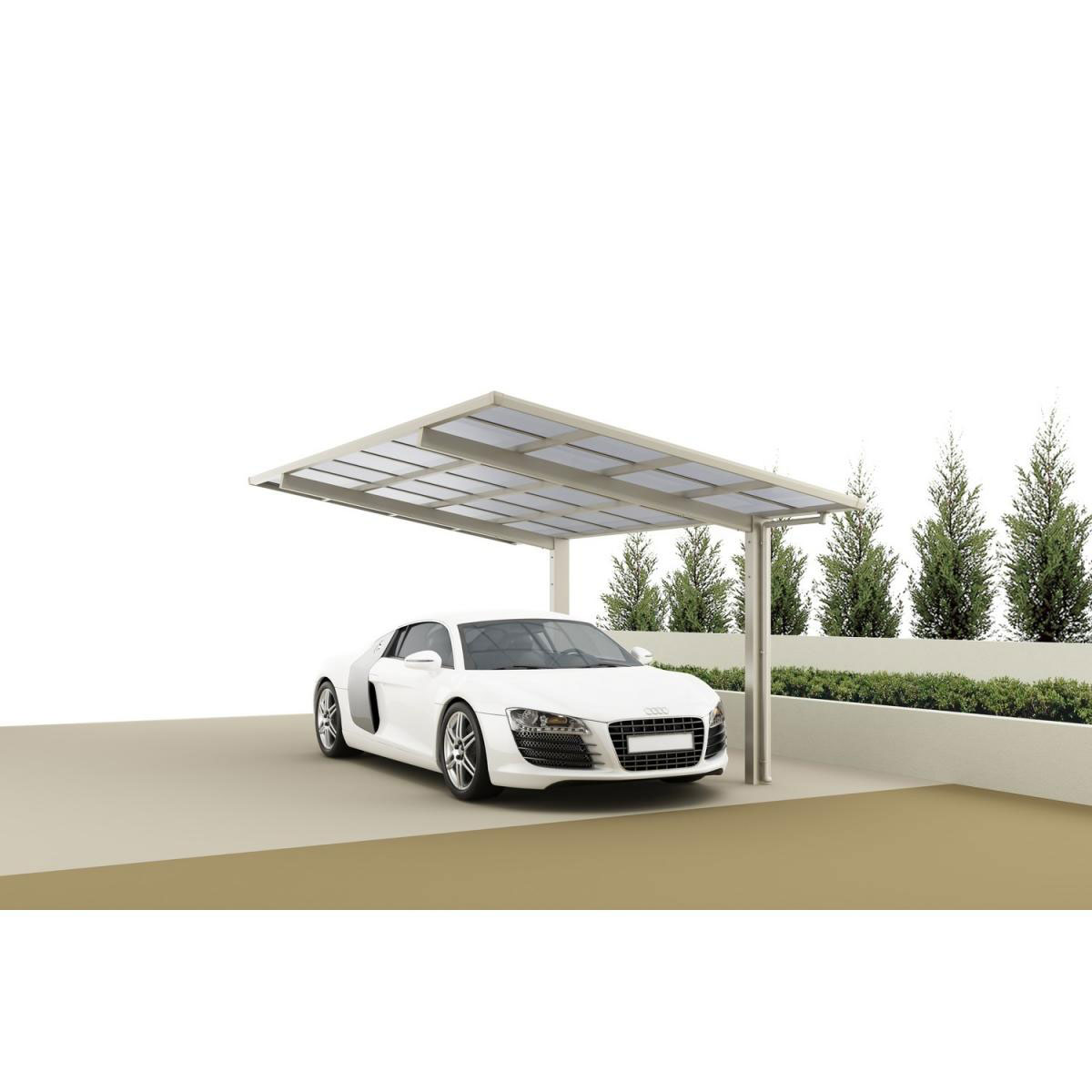 Ximax Carport Alu Linea 60 Edelstahl-Look