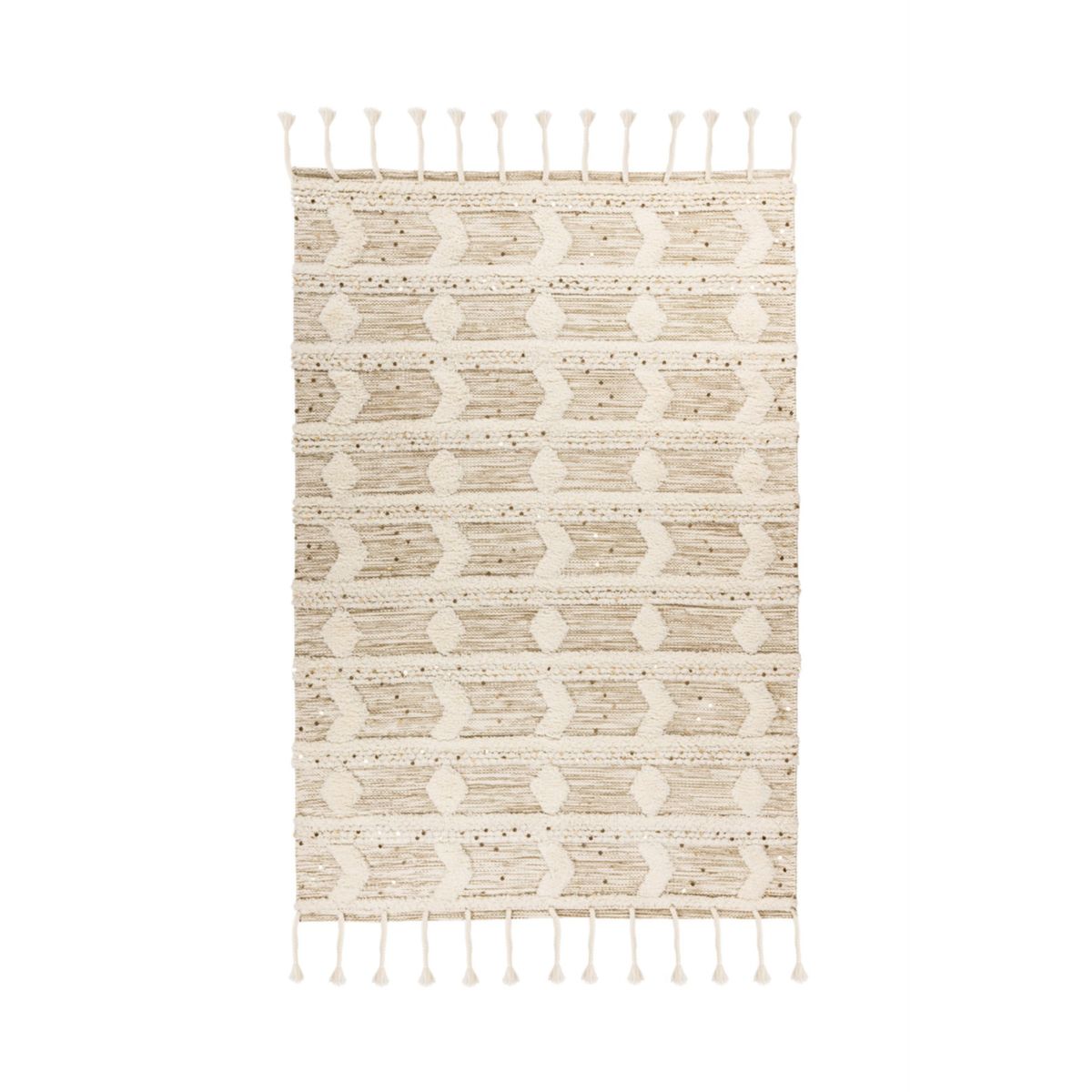 Bohist 425 Creme / Khaki 160cm x 230cm