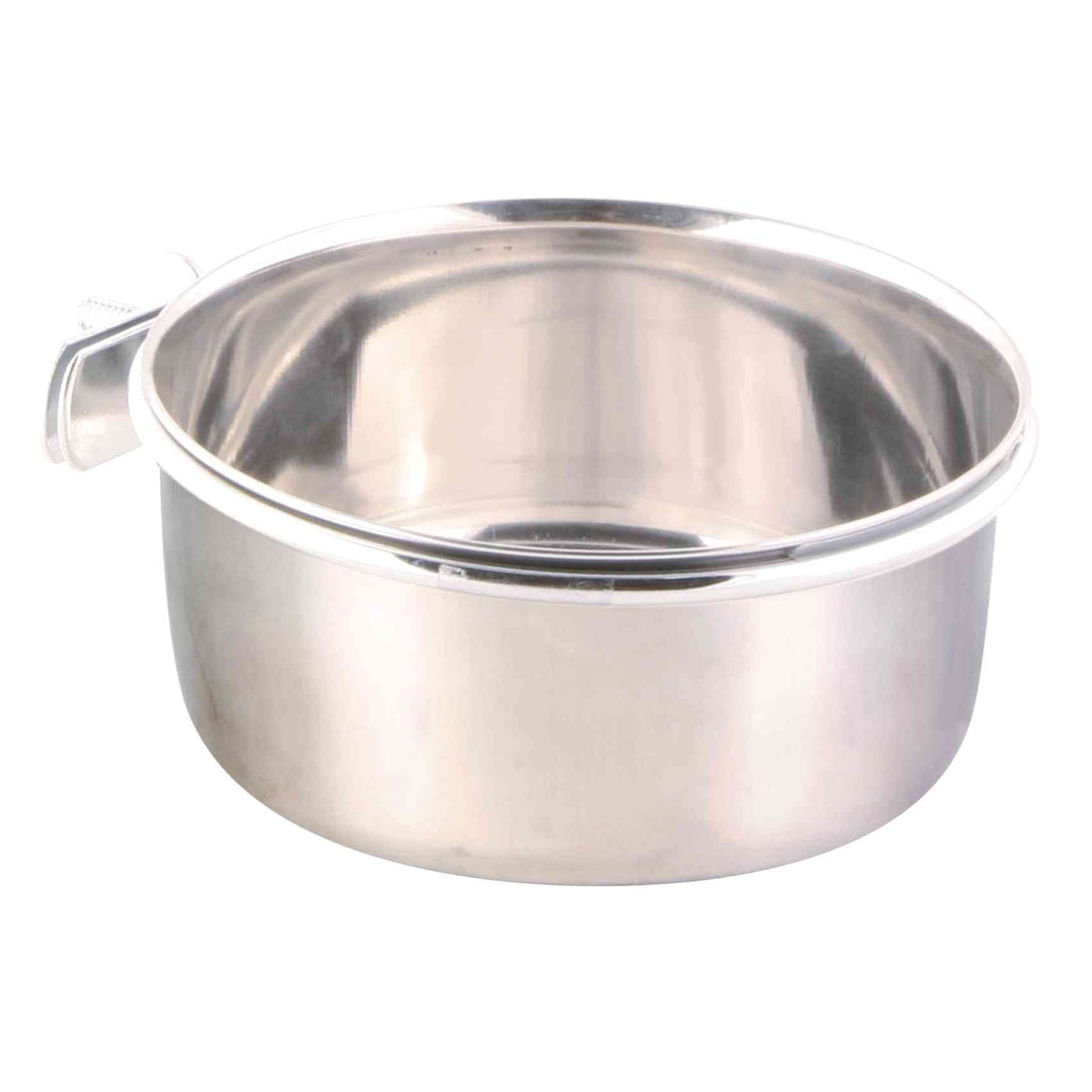 Trixie Edelstahlnapf mit Schraubbefestigung 600ml Durchmesser 12 cm