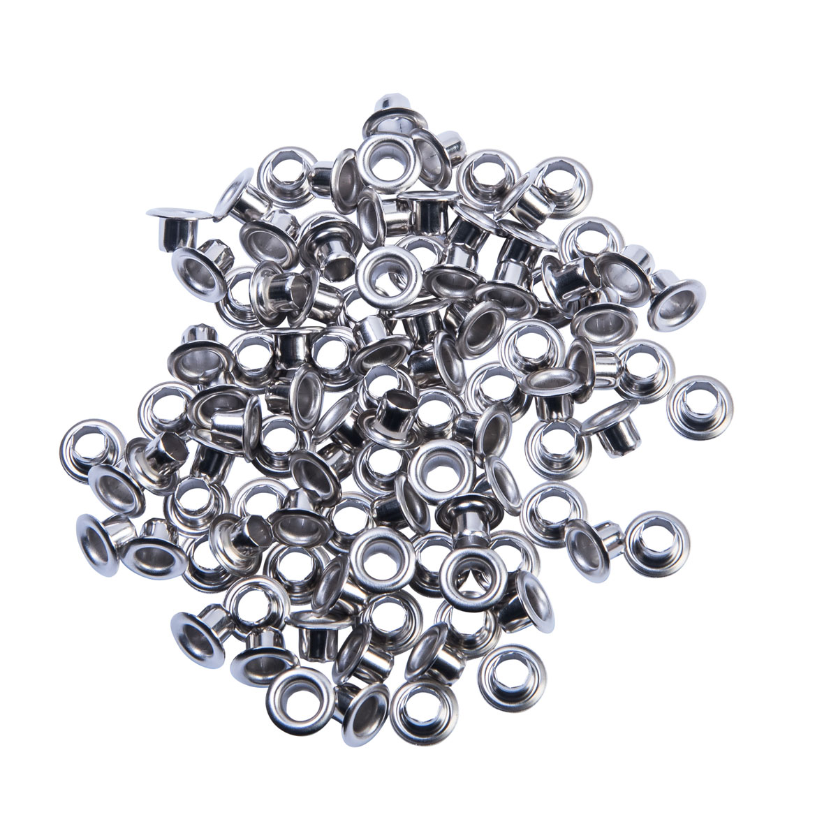 Krone Ösen vernickelt 5 mm 100 Stück
