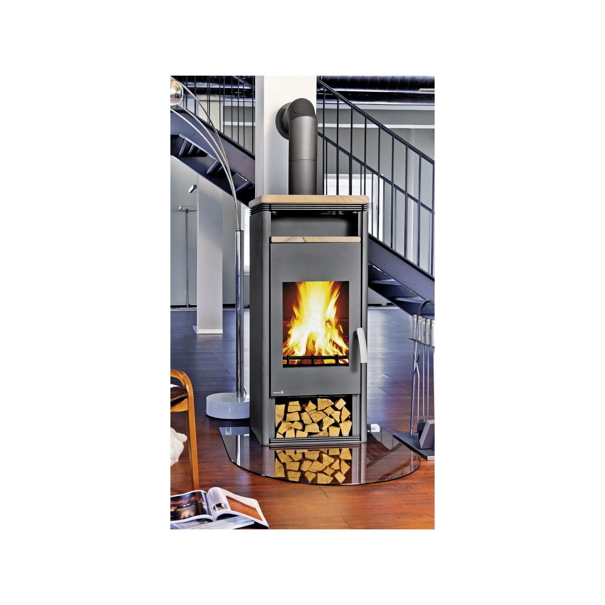 Kaminofen Orpheus Sandsteingussgrau 8 kw