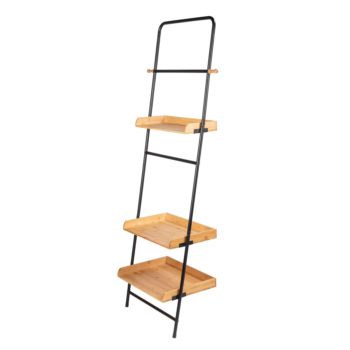 Wenko  Standregal Loft Wohnregal Badezimmerregal aus Bambus Bild 1