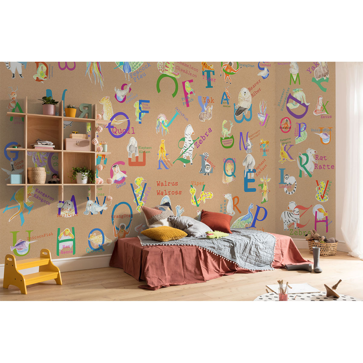 Komar  Vlies Fototapete Animals A-Z 500x250 cm
