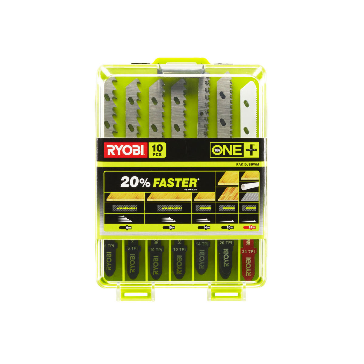 Ryobi  Sticksägenblätter-Set RAK10JSBWM 10-teilig