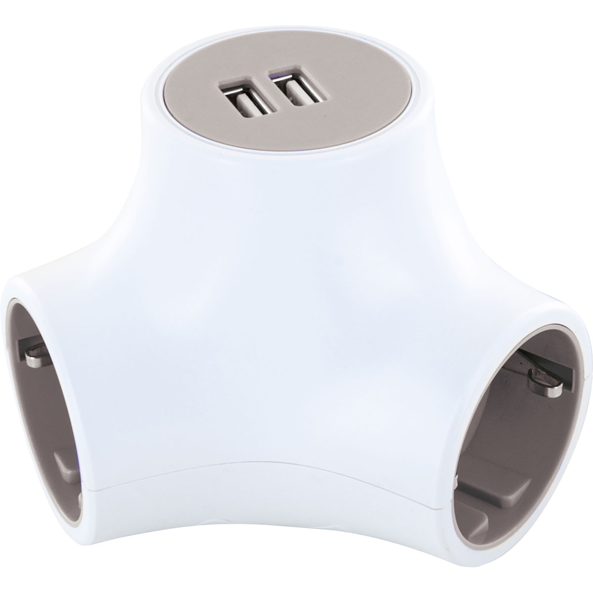 Schwaiger  Steckdosenwürfel 3-fach mit 2-fach USB Bild 4