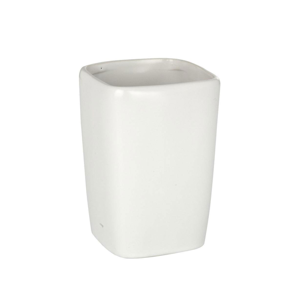 Wenko Zahnputzbecher Faro weiß Bild 1