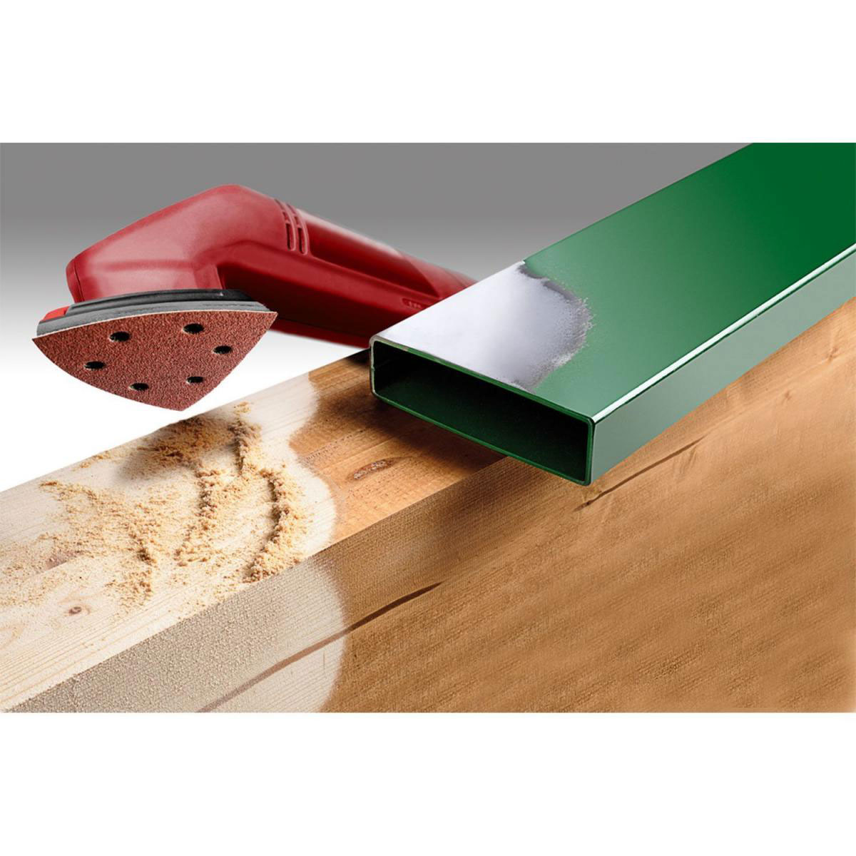 kwb  Schleifdreiecke Quick Stick Holz und Metall 93 mm K40 Bild 3