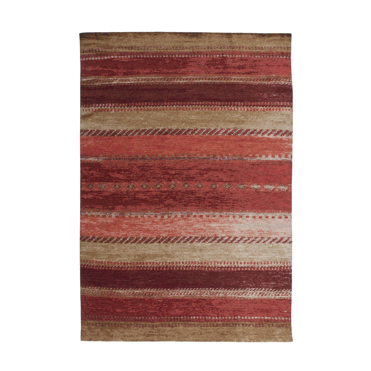 Jacquard-Teppich Blaze 200 multi/rot