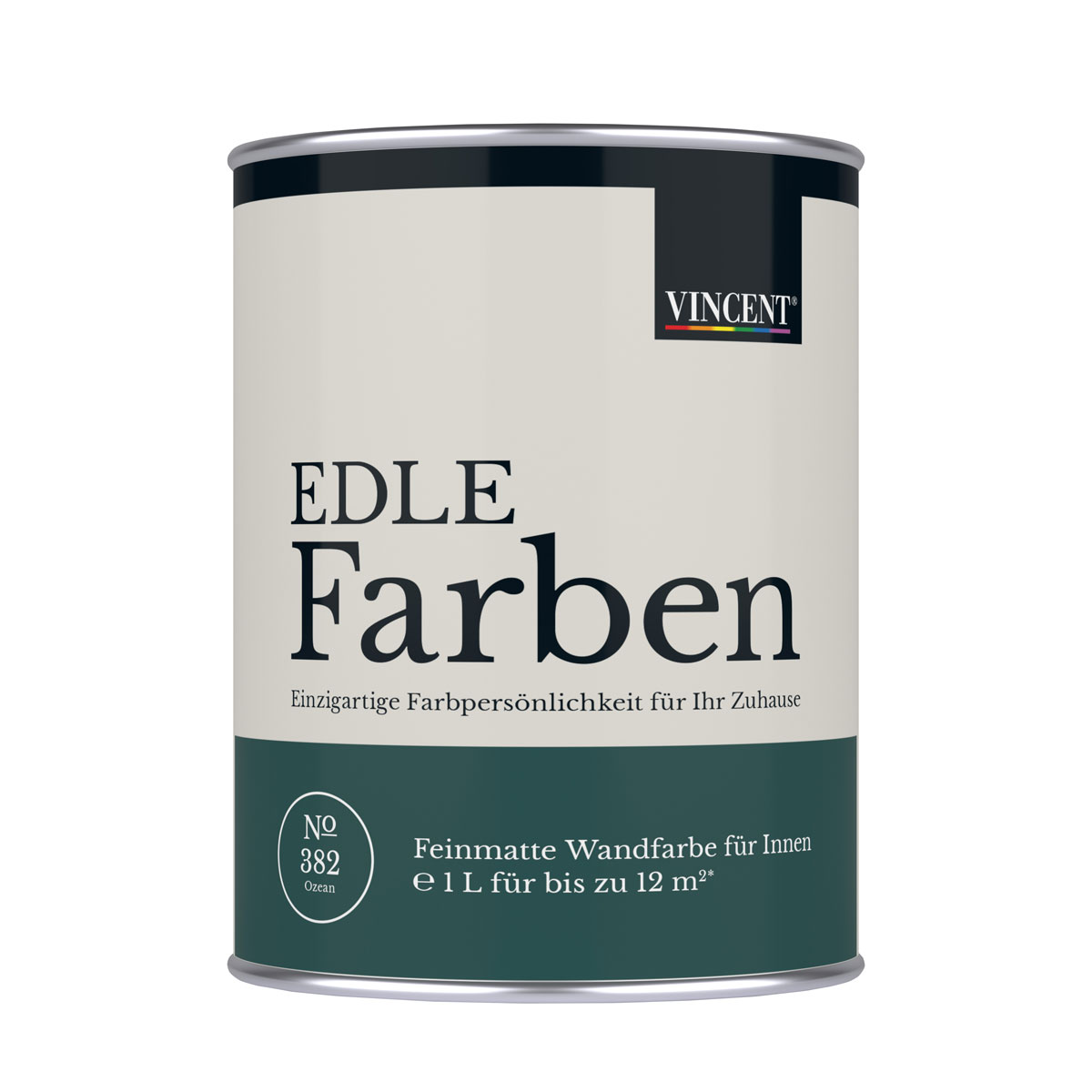 Vincent  Wandfarbe EDLE Farben Ozean matt 1,0 L Bild 1