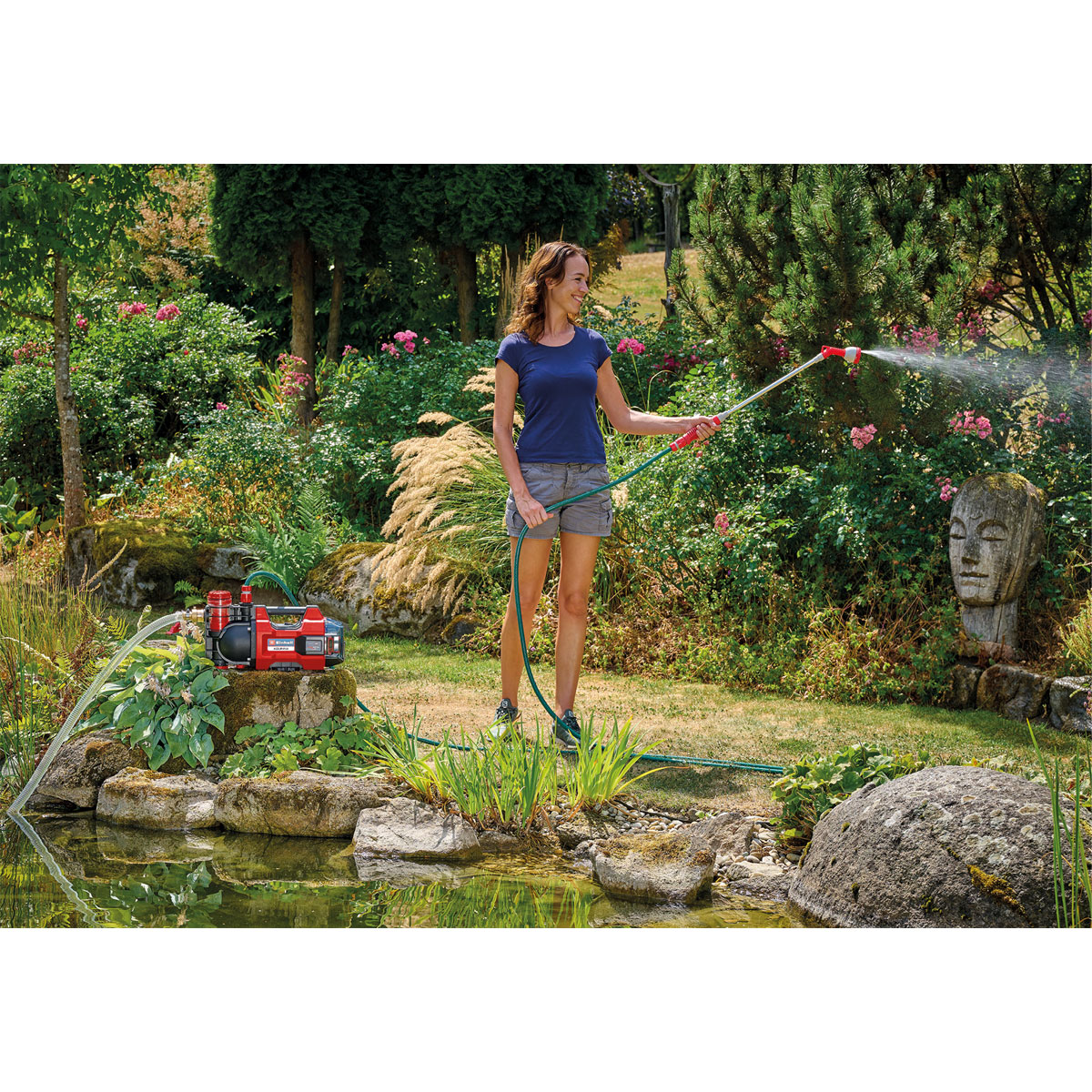 Einhell  Akku-Gartenpumpe AQUINNA 18/30 F LED Bild 4