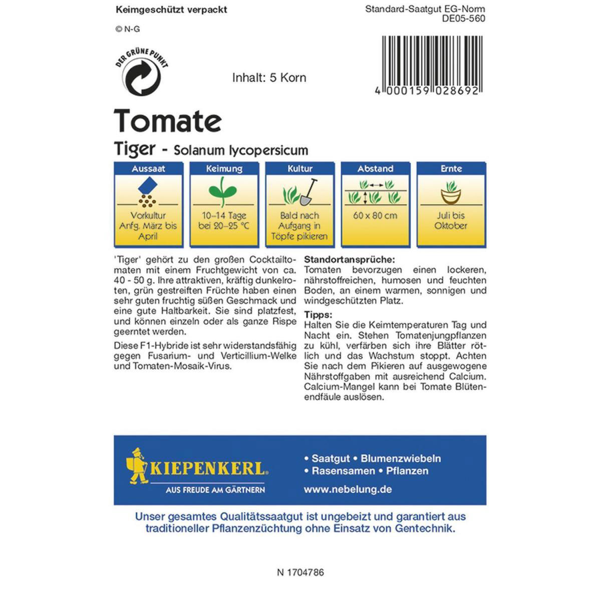 Kiepenkerl Cocktail-Tomate Tiger F1 Bild 2