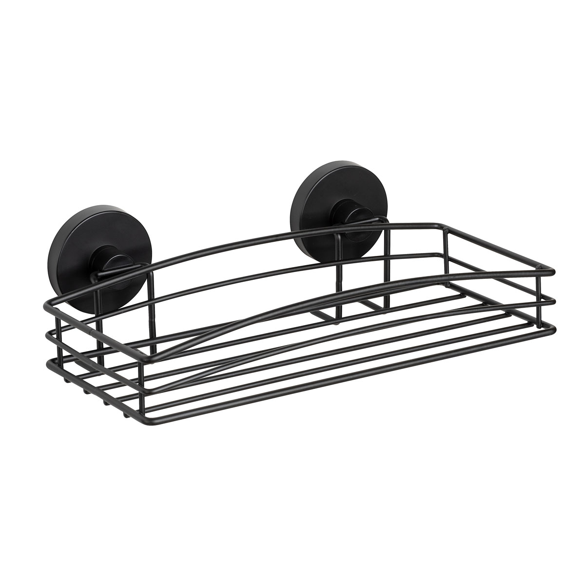 Wenko Wandablage Schwarz Befestigenohnebohren Vacuum-Loc