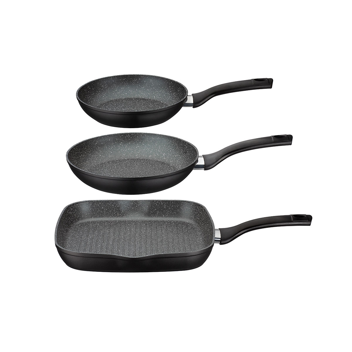 GSW Pfannen-Set Gourmet Granit 3-tlg.