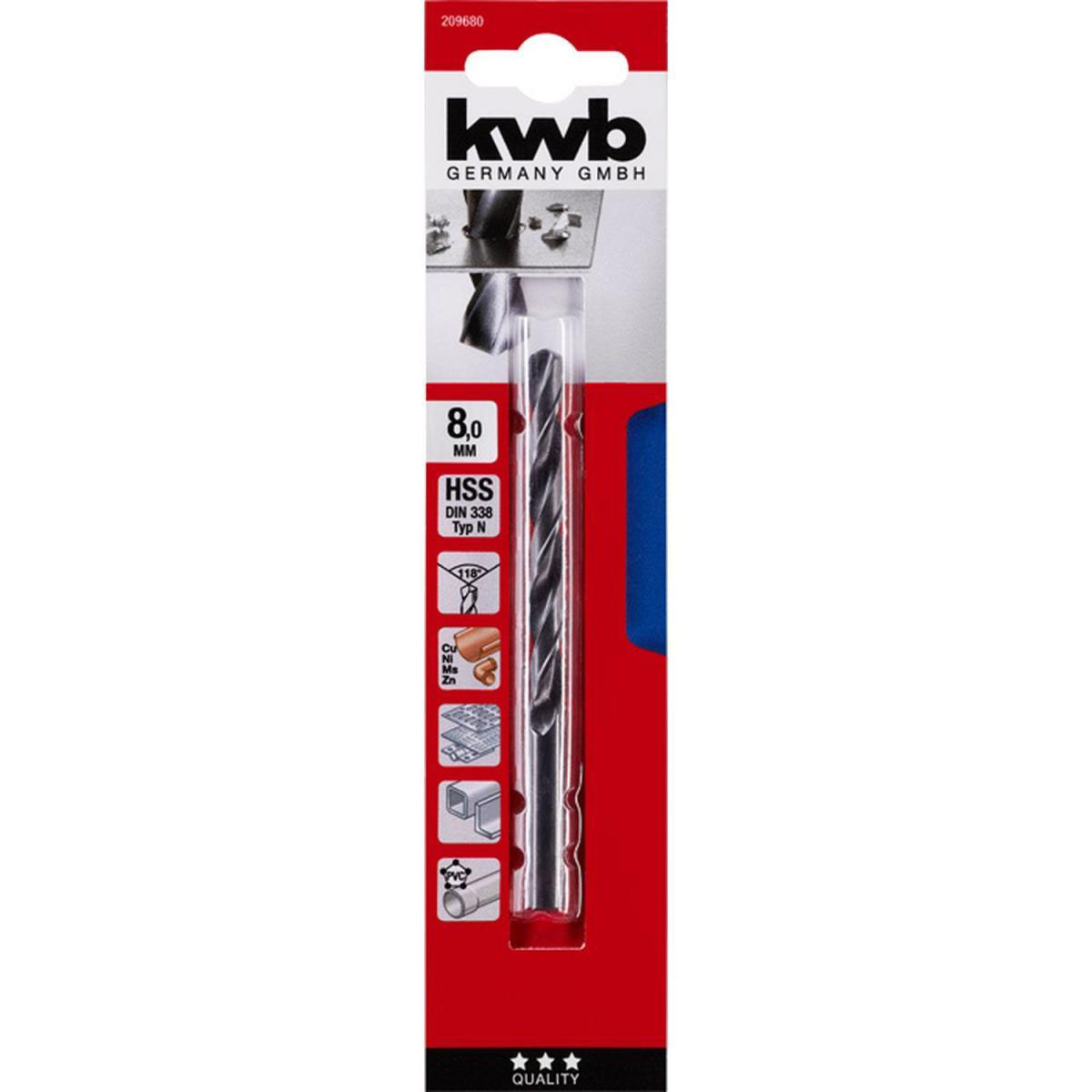 kwb  Spiralbohrer Durchmesser 8 mm Bild 2