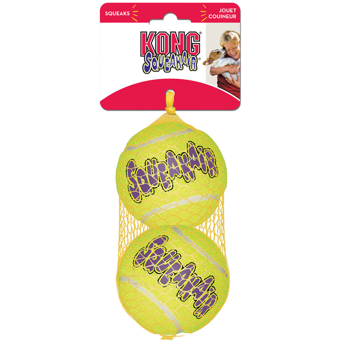 Kong  Air Squeaker Tennisball Large 2er Bild 2