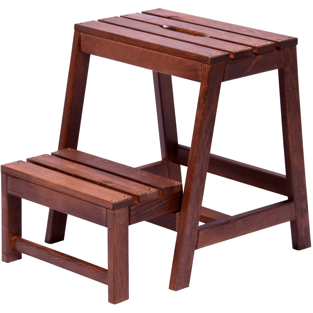 dobar Klapphocker 53/39 x 38 x 45 cm dunkelbraun