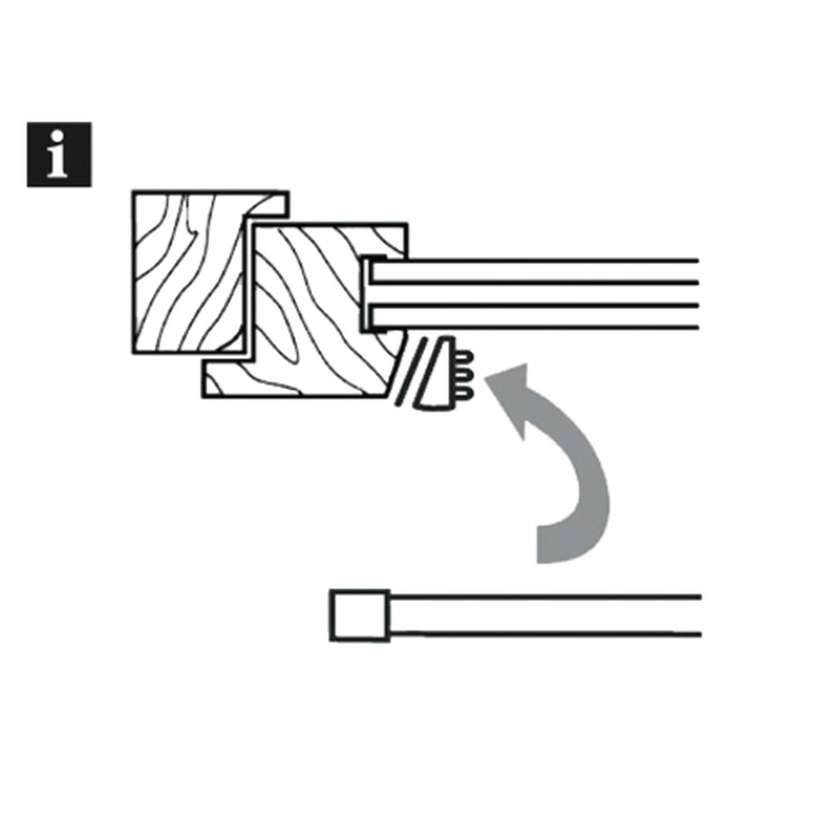 Gardinia Klemmstange Durchmesser 8 mm 35-45 cm weiß Bild 2