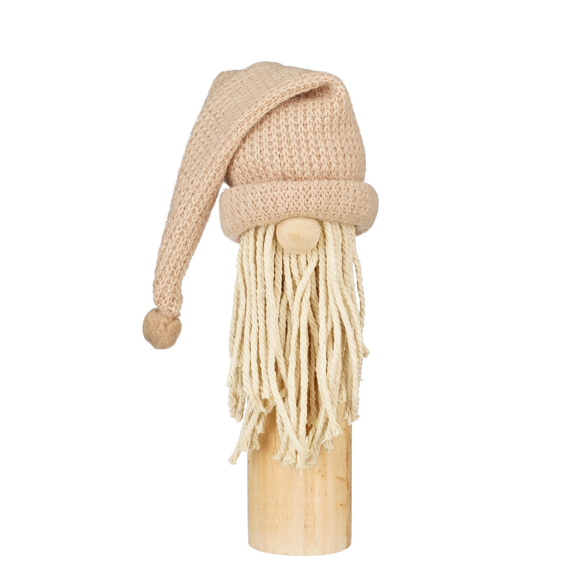 Dekoration Gnom hellbraun FSC 100 Prozent 8,5 x 7,5 x 25 cm