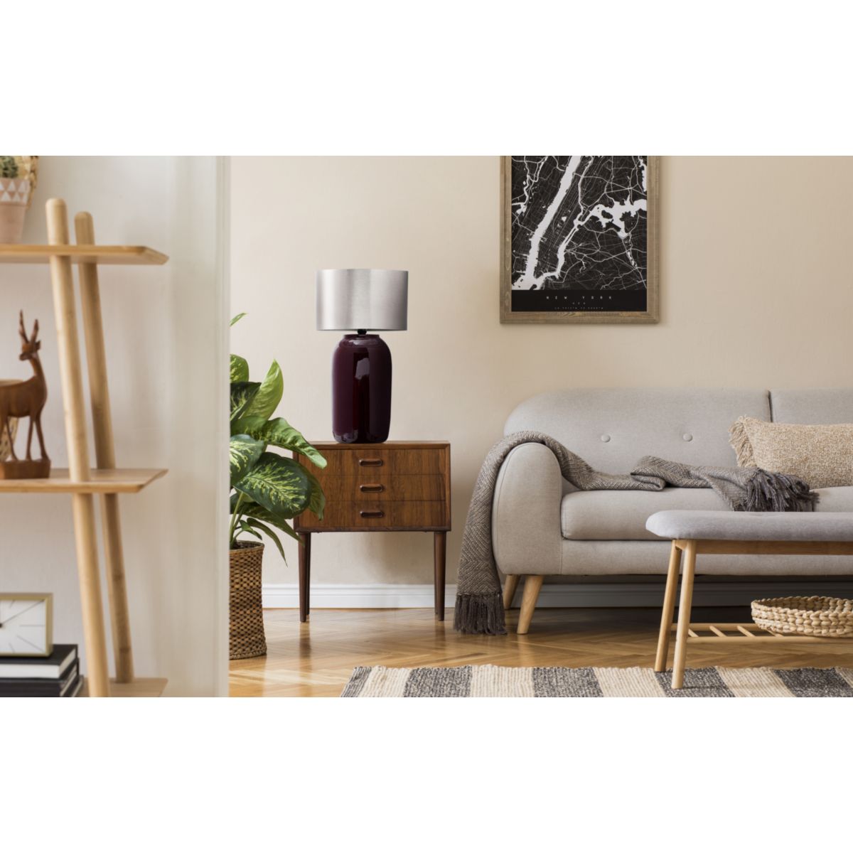 Tischlampe Art Deco 725 Beere silber Bild 2