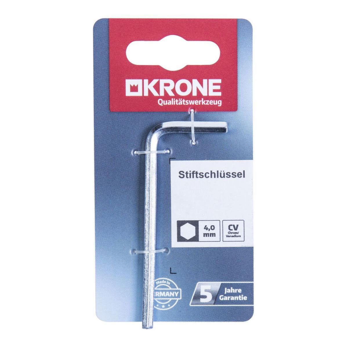 Krone Stiftschlüssel 6-kantig 4 mm Bild 3