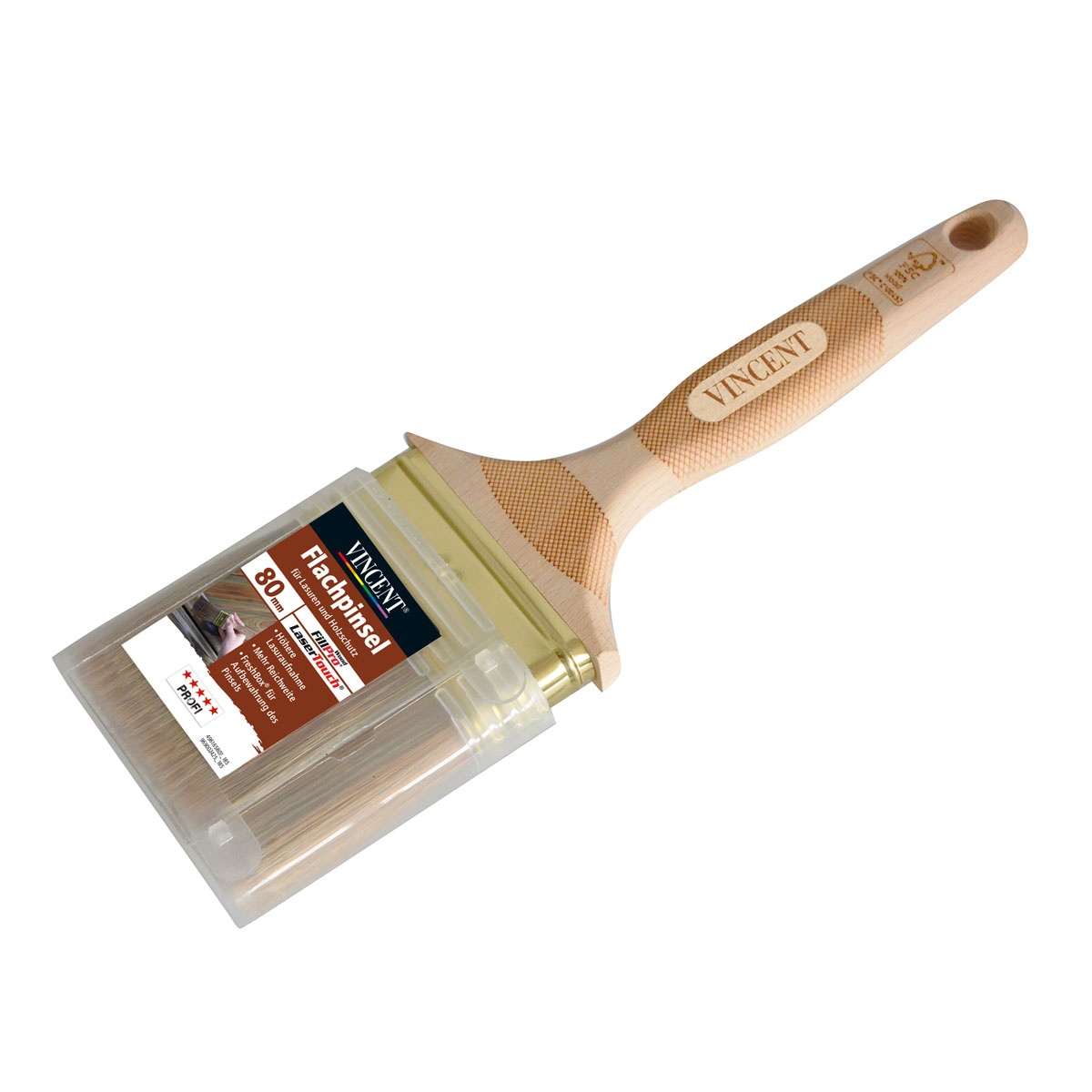 Vincent LaserTouch Flachpinsel Lasur 80 mm