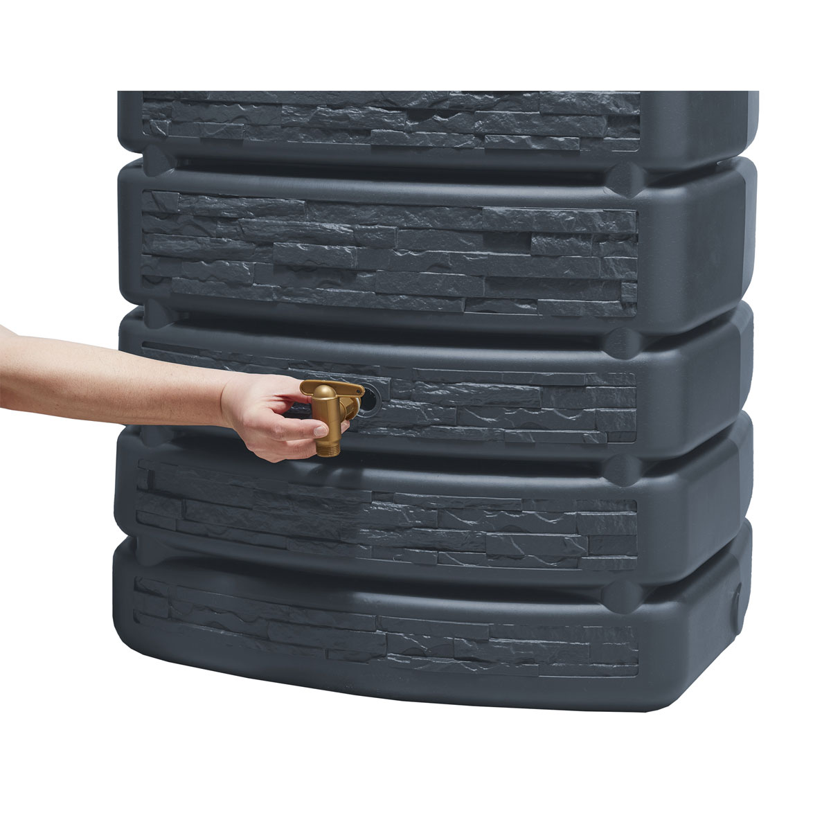 Wandtank SLIM STONE DECOR 500 L graphite grey Bild 3