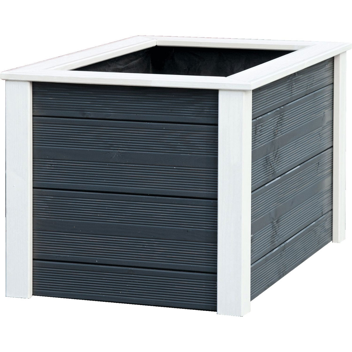 Hochbeet Douglasie 106 x 65 x 60 cm cremeweiß/grau Bild 2