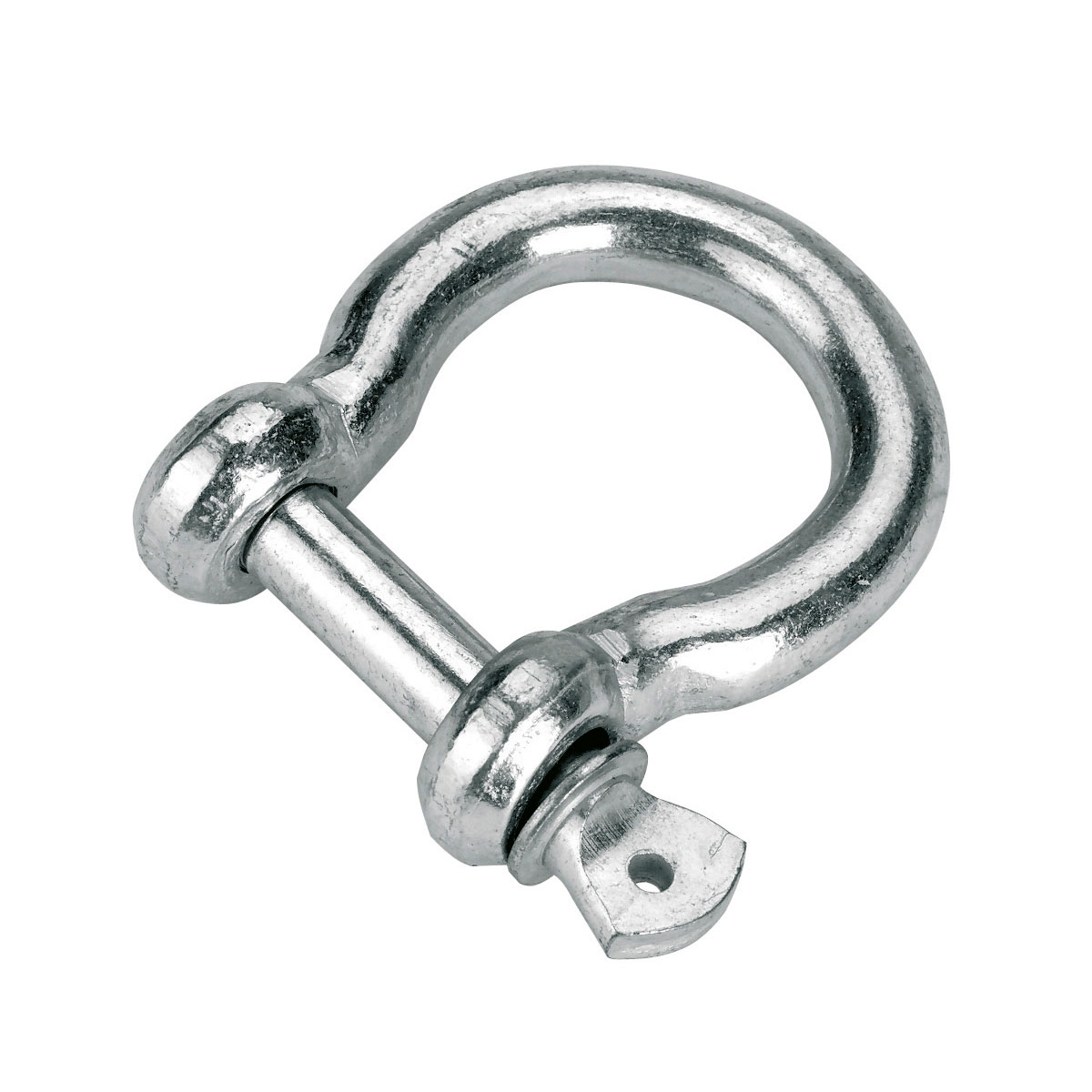 Schäkel geschweift 8 mm silber 3 Stück