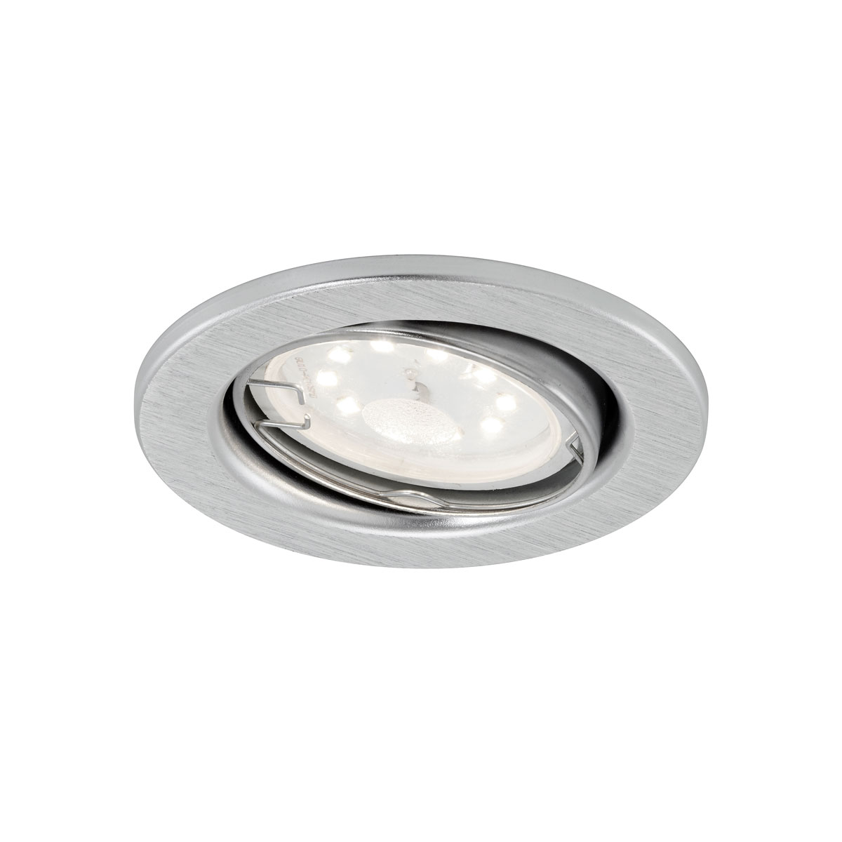 Briloner LED-Einbauleuchte 8,6 x 7 cm grau