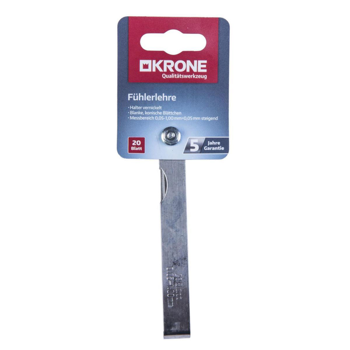 Krone Fühlerlehre 20 Blatt Bild 2