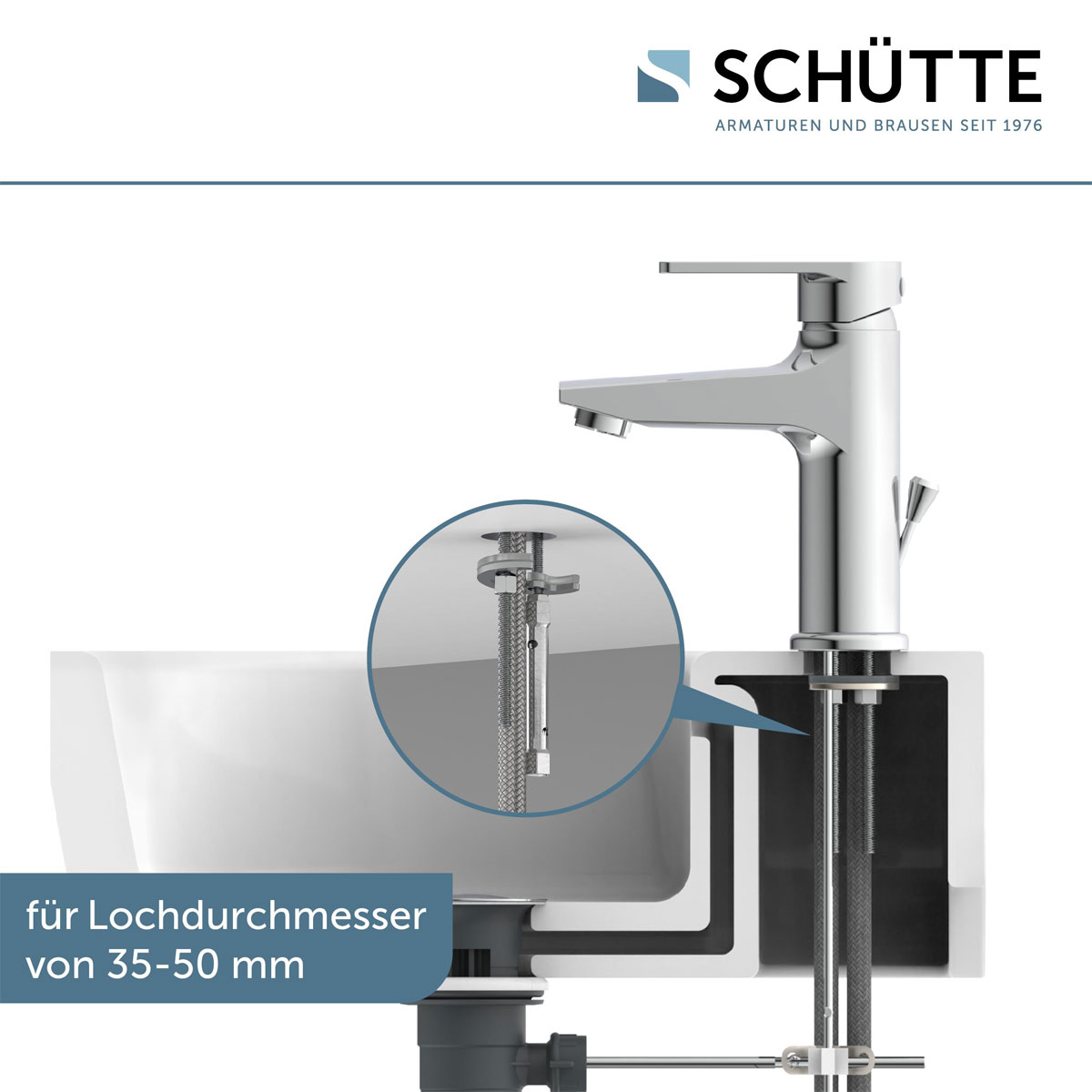 Schütte  Waschtischarmatur „Derby“ chrom  Bild 4
