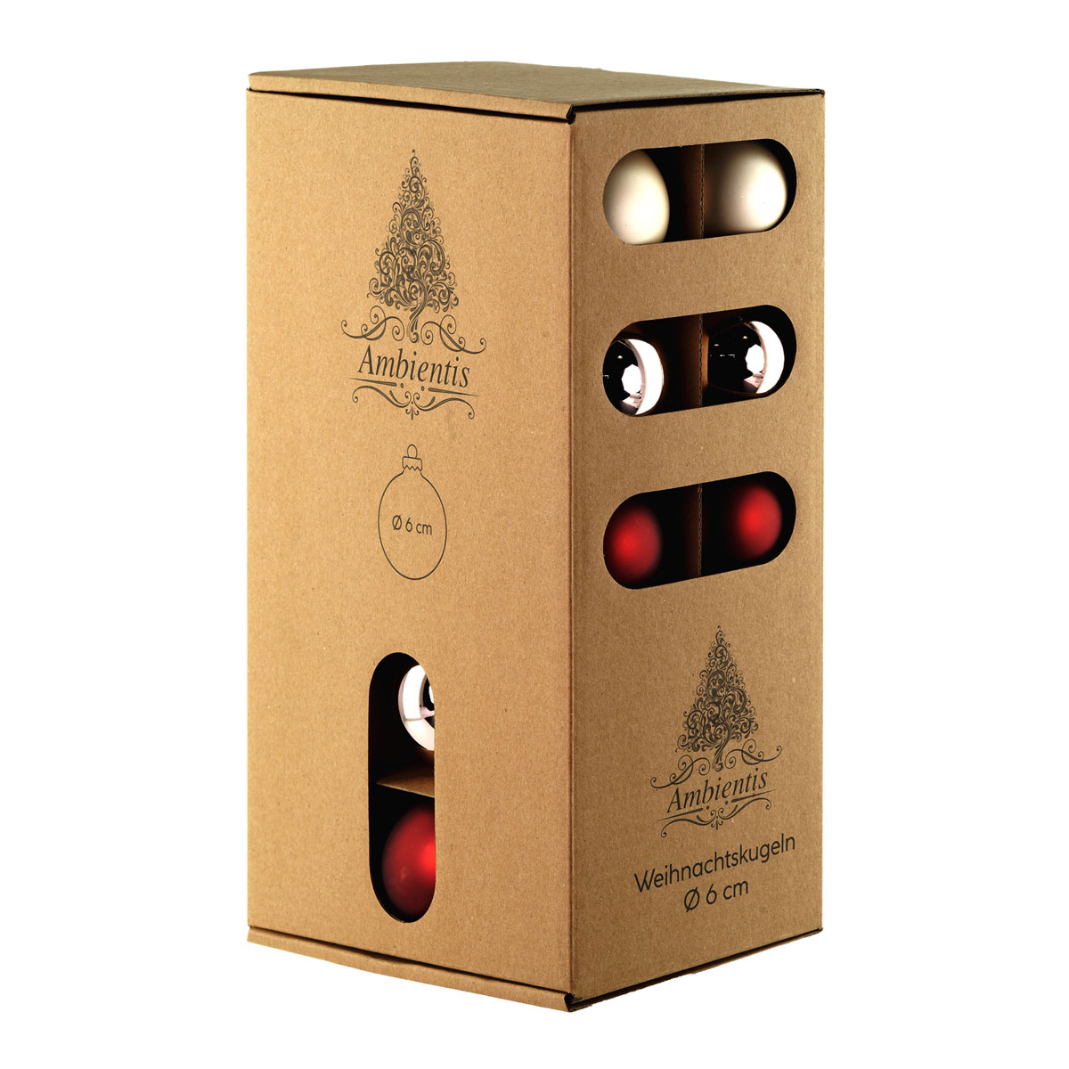 Ambientis Glaskugeln 6 cm altrosa Mix Bild 3