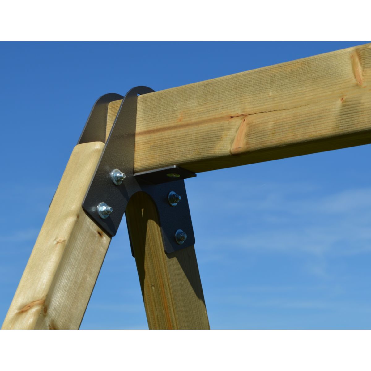 Wendi Toys Spielhaus Salamander inkl. Rutsche, Kletterwand und Schaukel 290x340x270 cm Bild 5