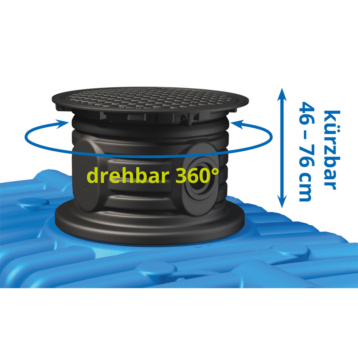 4rain  Flachtank Flat XL 14000 Liter inkl. Schachtverlängerung Bild 3