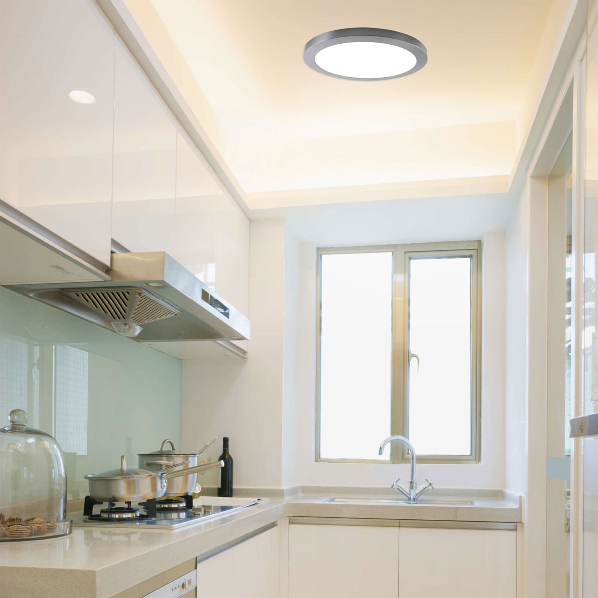 Naeve LED DL Bonus Metall/KS chromeLxBxH: 33x33x1,9cm Bild 11