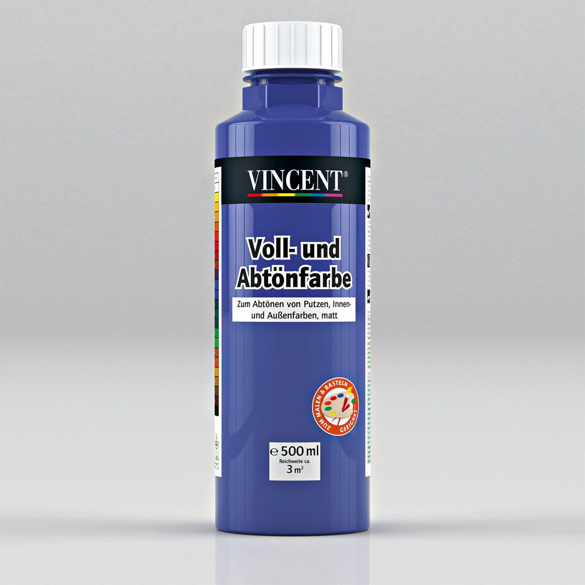 Vincent Voll- und Abtönfarbe königsblau 0,5 L Bild 1