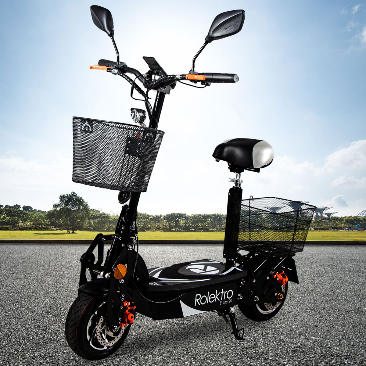 Rolektro E-Scooter „E-Joy 20“, faltbar, Schwarz Bild 8