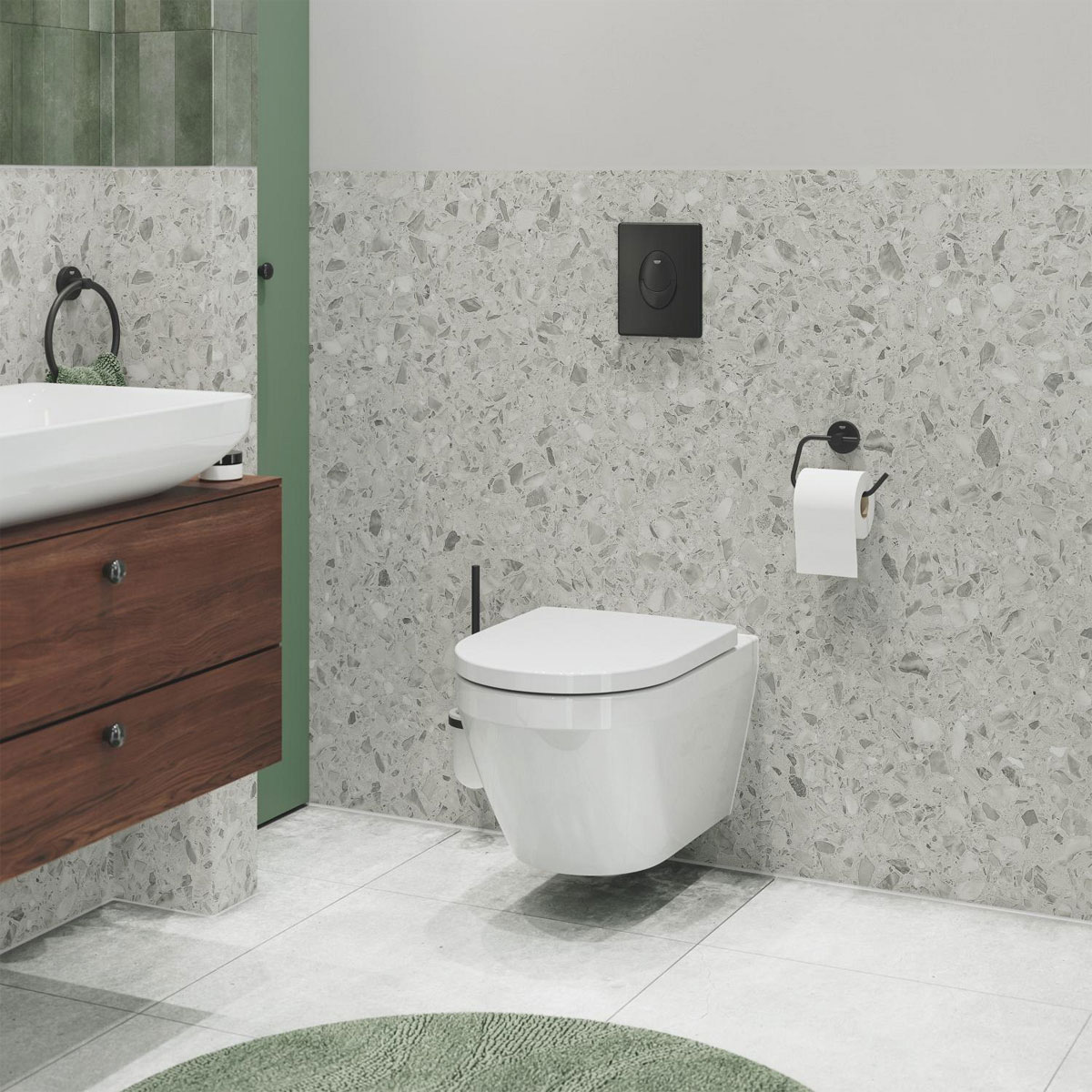 Grohe WC-Papierhalter matt schwarz Bild 2