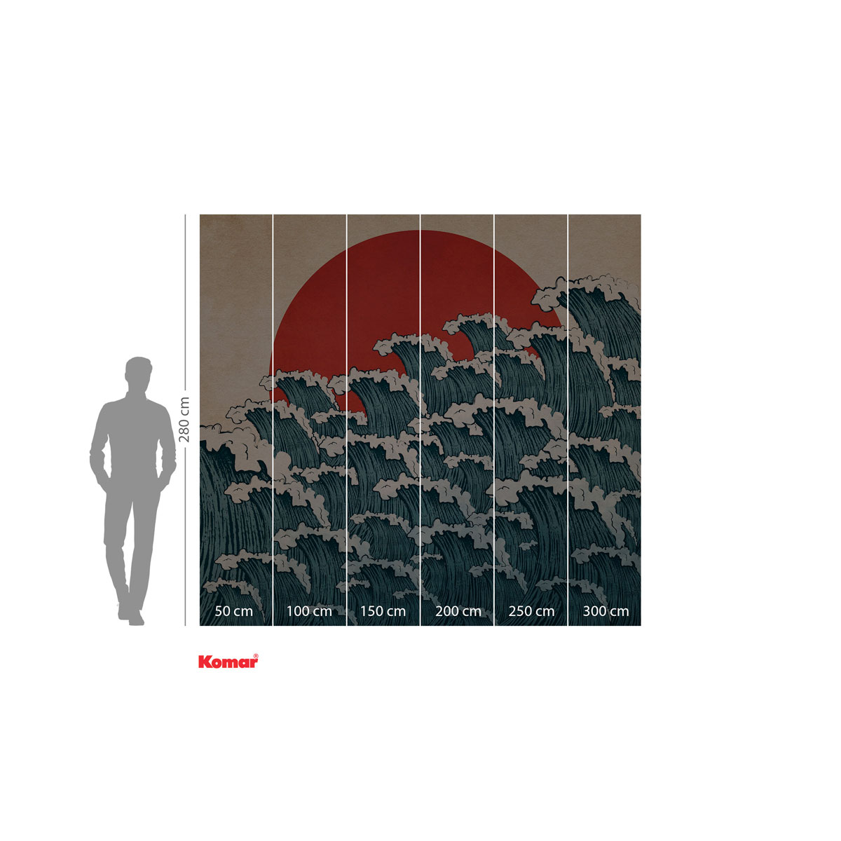Komar  Vlies Fototapete Nami 300x280 cm Bild 3