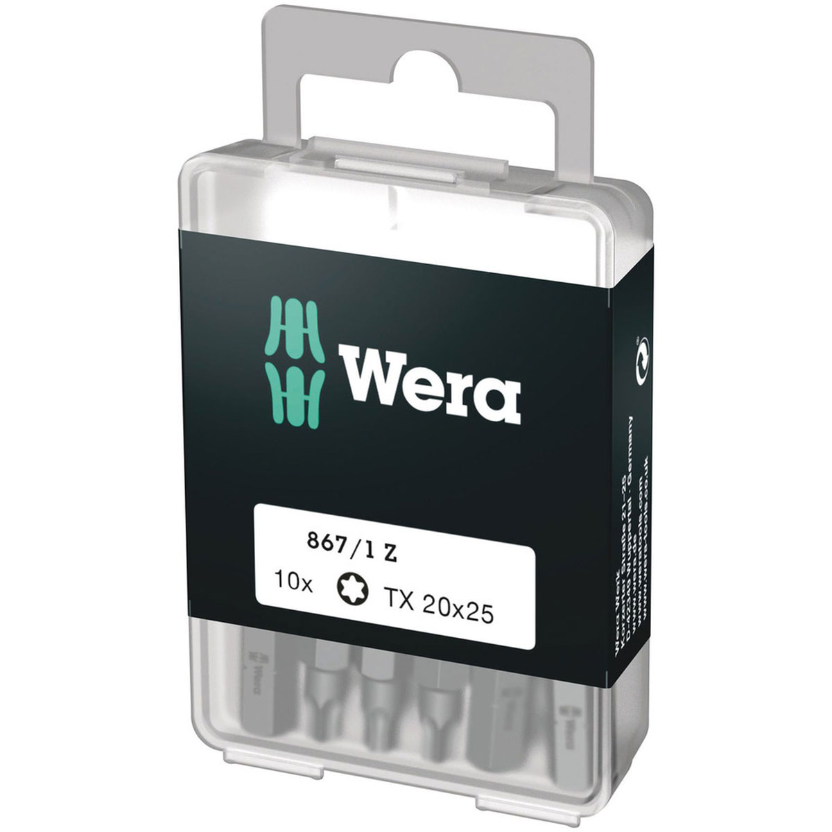 Wera Bit-Set DIY Torx 25 x 25 10-teilig