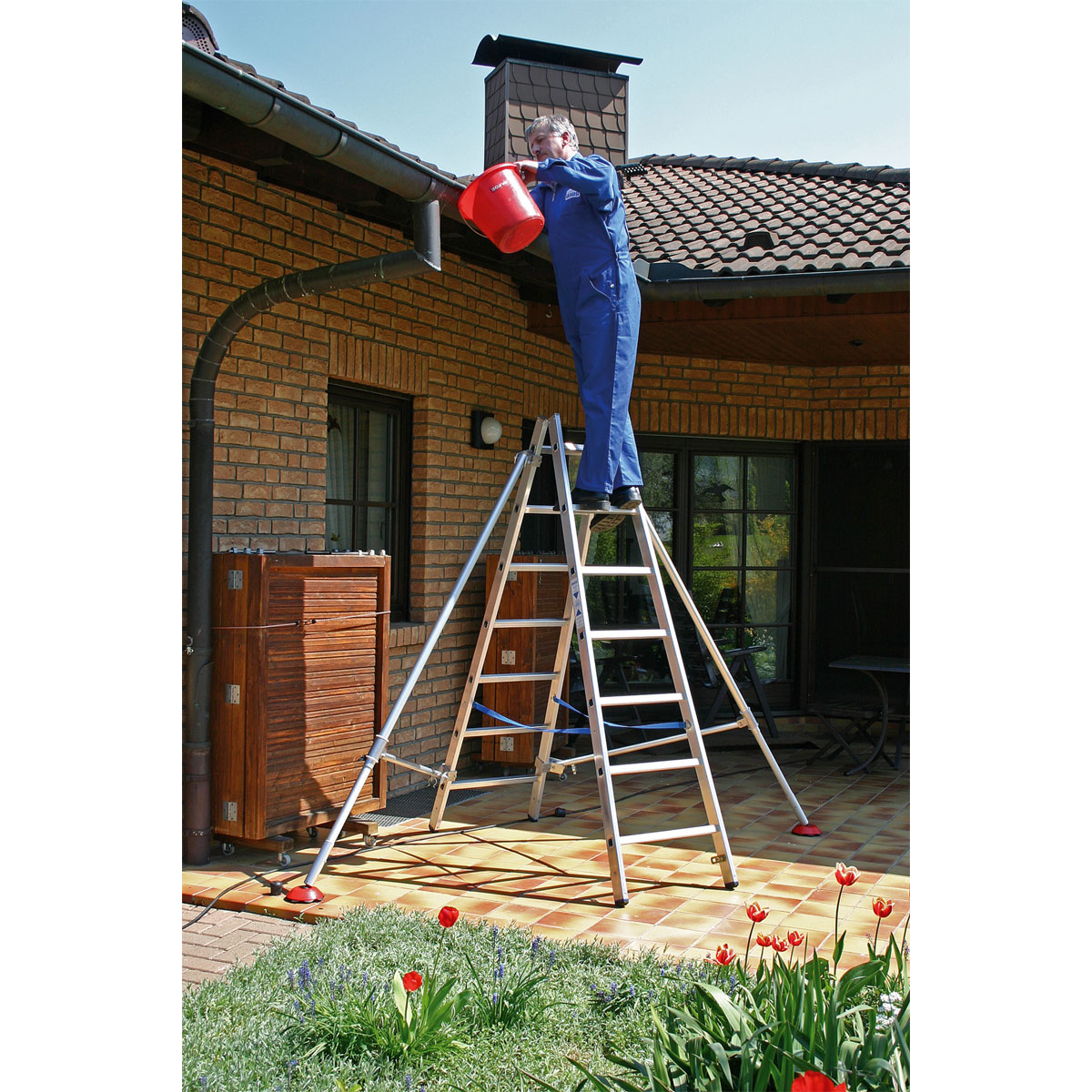 Krause STABILO SPROSSEN-DOPPELLEITER 2 x 7 SPROSSEN Bild 7