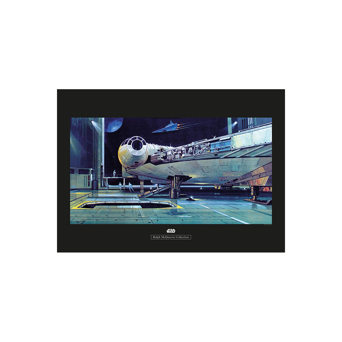 Komar  Wandbild Star Wars Classic Falcon Hangar 50x40 cm Bild 2