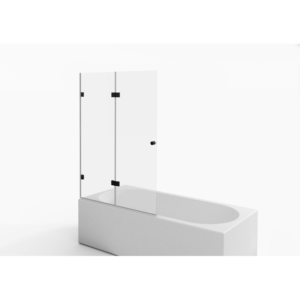 Aurlane Badewannenfaltwand Black Soul 2 100 x 140 cm Bild 1