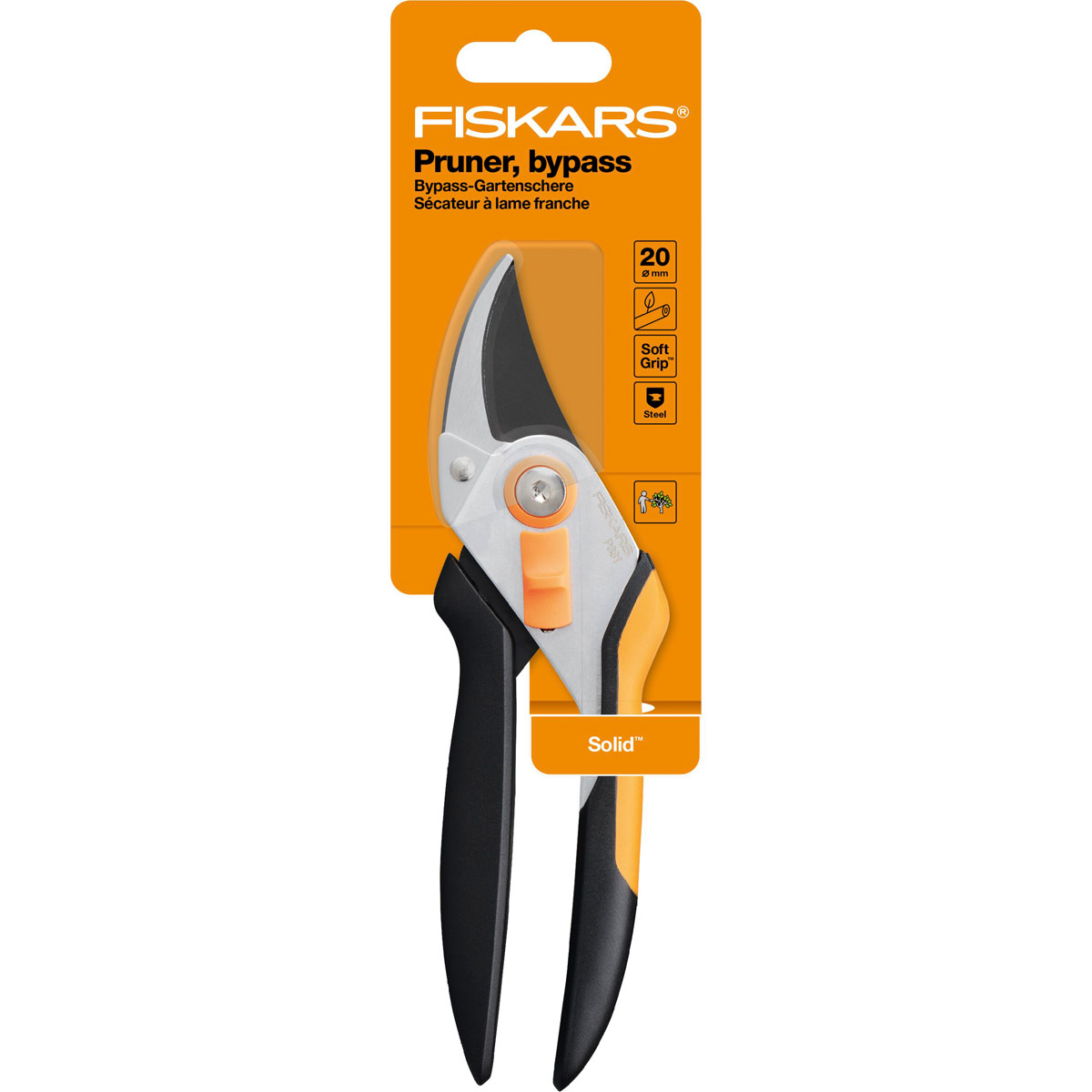 Fiskars Gartenschere Solid P331 Bypass Metall Bild 2