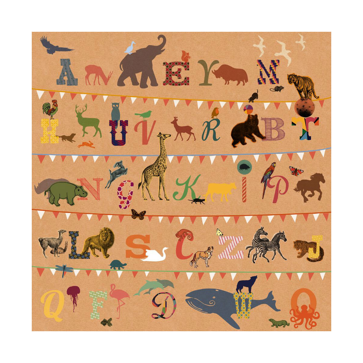 Komar  Vlies Fototapete T wie Tiger 250x250 cm Bild 2