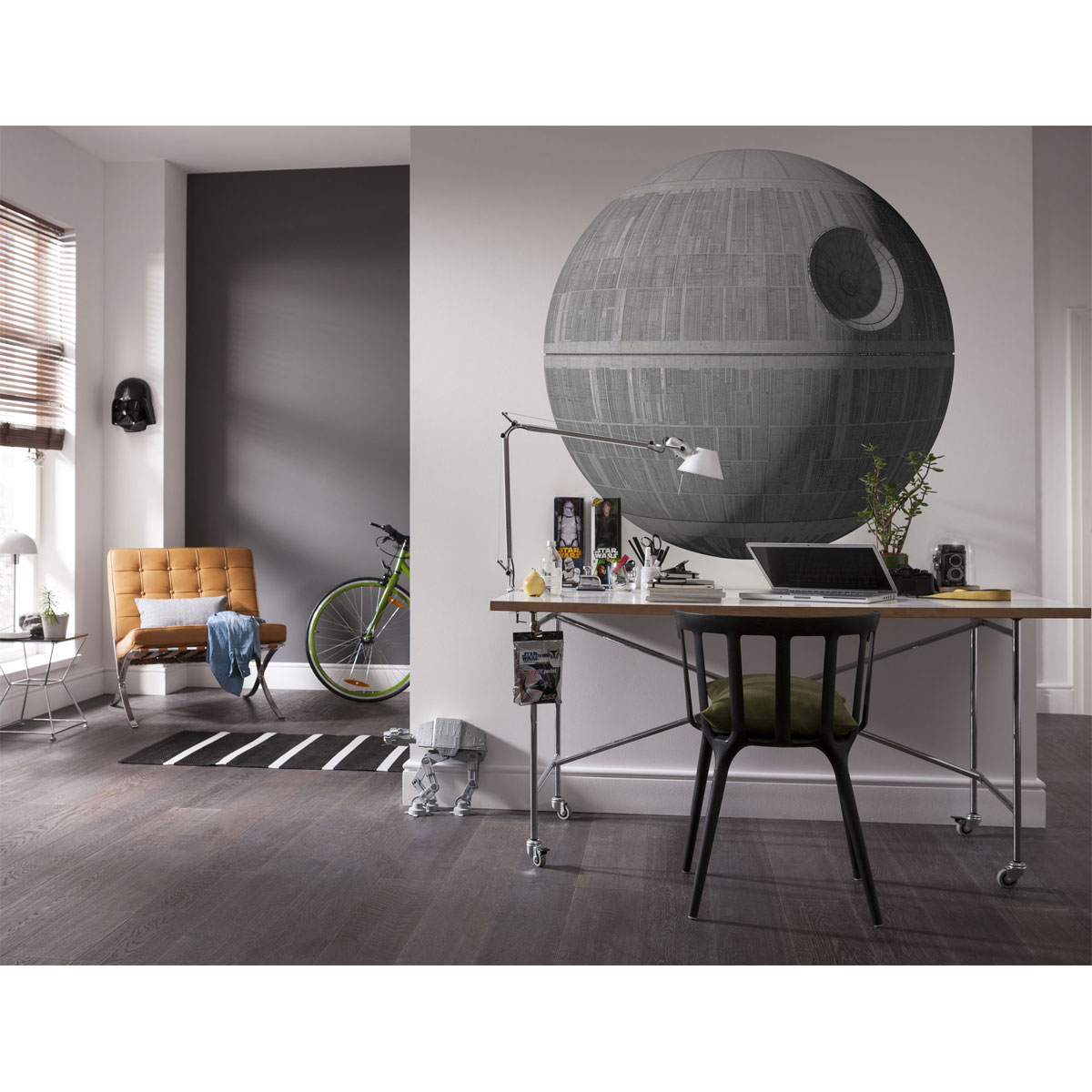 Komar  Selbstklebende Vlies Wandtattoo Star Wars XXL Death Star 127x127 cm