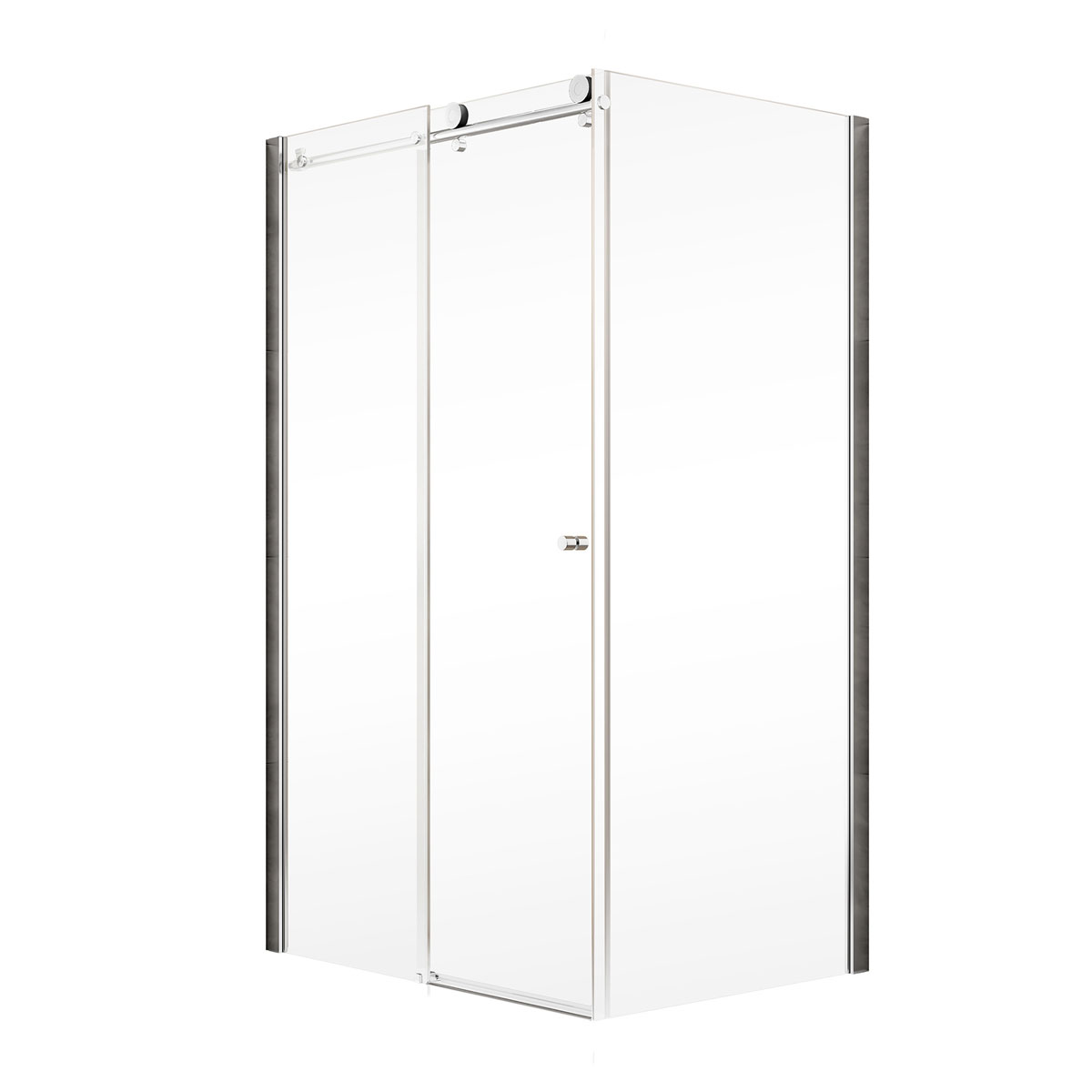 Schulte Gleittür MasterClass inkl Seitenwand Festteil links Seitenwand rechts 120 x 90 cm Bild 1